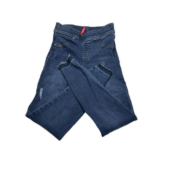 Spanx Distressed Ankle Skinny Jeans Medium - Picture 8 of 9